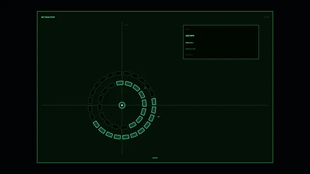 Neon Green Circular Navigation Interface — neon green wallpaper at 3840x2160