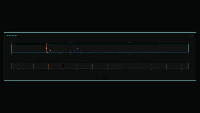 Dark cyan orbital chart with signal markers — orbital chart wallpaper at 3840x2160