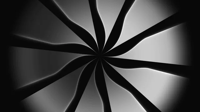 Monochrome radial forms in shifting light — abstract wallpaper at 3840x2160