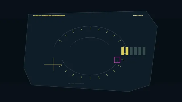 Dark technical alignment indexer with arc markings — technical interface wallpaper at 3840x2160