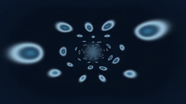 Blue Rings in a Receding Spiral of Light — blue rings wallpaper at 3840x2160