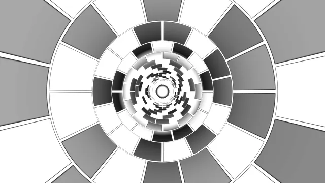 Monochrome concentric ring geometry — concentric rings wallpaper at 3840x2160