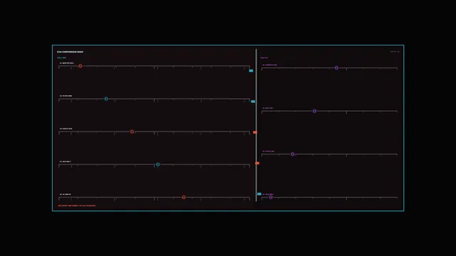 Neon calibration grid on a dark field — calibration grid wallpaper at 3840x2160