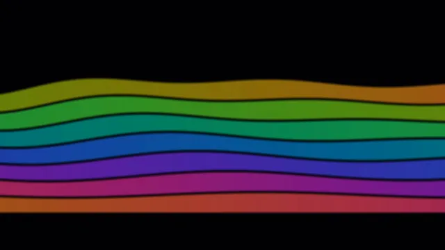 Layered rainbow bands across a black field — rainbow bands wallpaper at 3840x2160