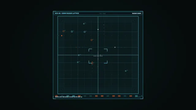 Cyan Radar Lattice on a Dark Field — radar wallpaper at 3840x2160