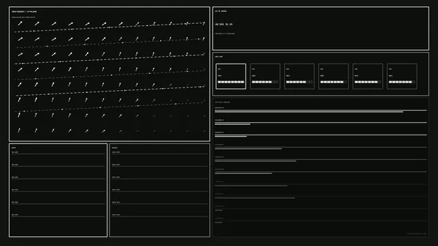 Orbital telemetry diagram in black and white — telemetry interface wallpaper at 3840x2160