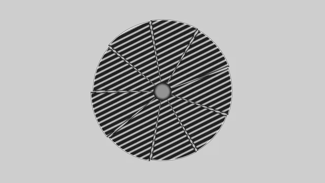 Monochrome radial disc with striped geometry — radial disc wallpaper at 3840x2160