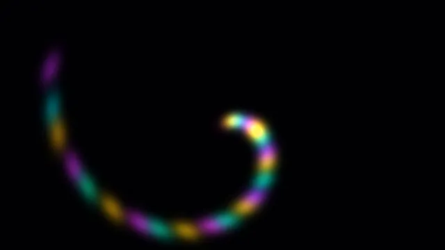 Blurred rainbow arc in a field of black — rainbow arc wallpaper at 3840x2160