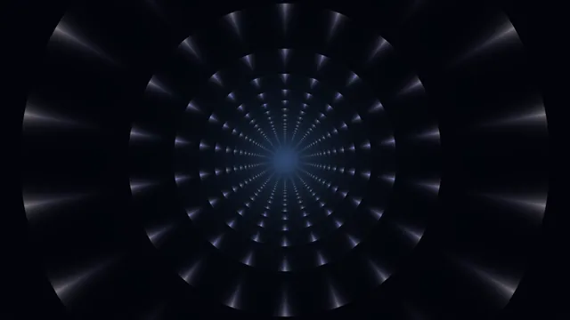 Indigo rings converging through deep space — concentric rings wallpaper at 3840x2160