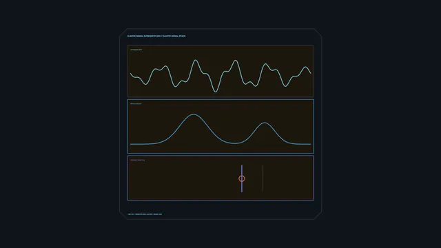 Blue signal graphs on a dark analytical field — signal graphs wallpaper at 3840x2160