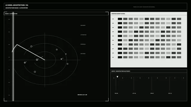 Monochrome radar architecture interface — radar diagram wallpaper at 3840x2160