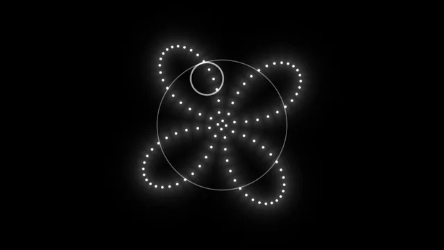 Luminous dotted geometry in black negative space — geometric wallpaper at 3840x2160