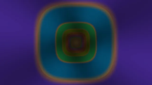Concentric rounded forms in violet and teal light — abstract wallpaper at 3840x2160