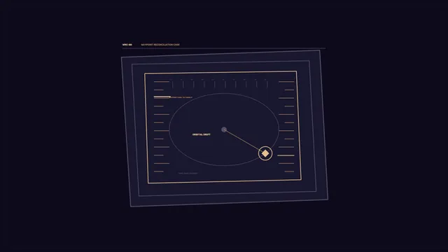 Orbital diagram in violet and amber geometry — orbital diagram wallpaper at 3840x2160