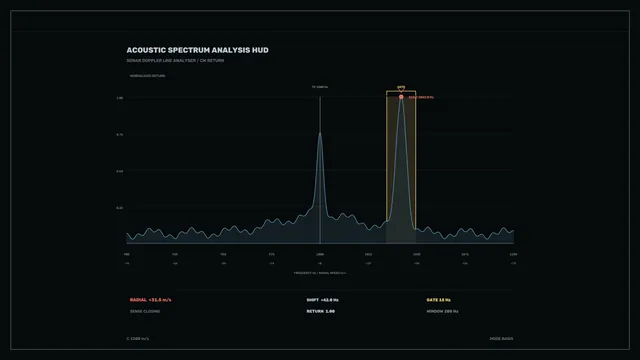 Acoustic spectrum analyser in midnight blue — acoustic spectrum wallpaper at 3840x2160