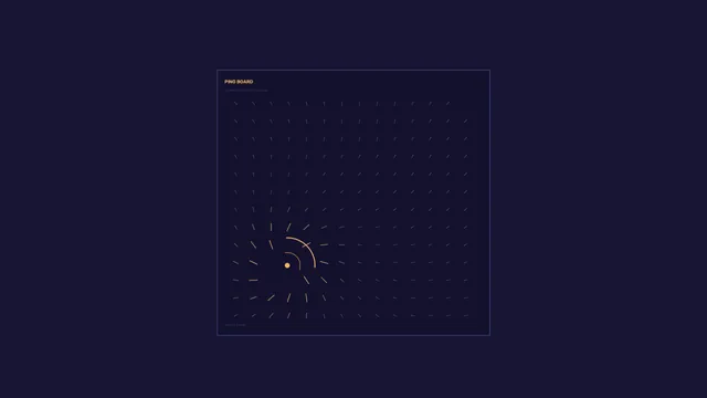 Amber signal arcs on a midnight field — signal pattern wallpaper at 3840x2160