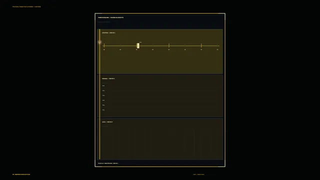Amber Grid Interface on a Black Field — data interface wallpaper at 3840x2160