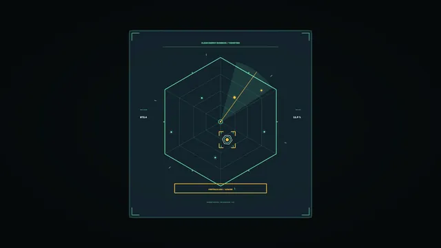 Neon geometric energy targeting interface — geometric interface wallpaper at 3840x2160