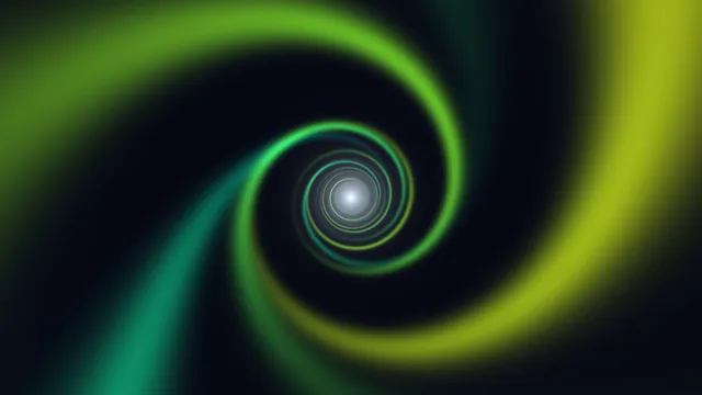 Concentric green rings around a luminous center — concentric rings wallpaper at 3840x2160