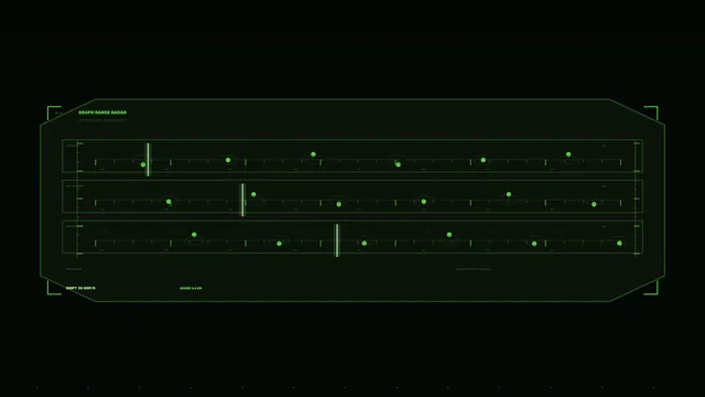 Green radar interface on a black field — radar wallpaper at 3840x2160