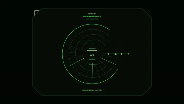 Green Annulus Interface on a Black Field — green interface wallpaper at 3840x2160