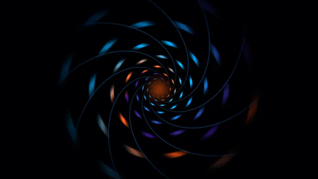 Luminous spiral with a warm central glow — spiral wallpaper at 3840x2160