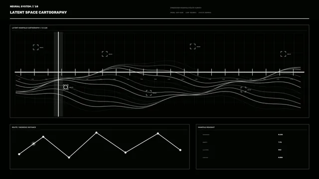 Latent Space Cartography in Black and White — latent space wallpaper at 3840x2160