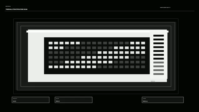 Thermal grid diagram in black and ivory — thermal grid wallpaper at 3840x2160