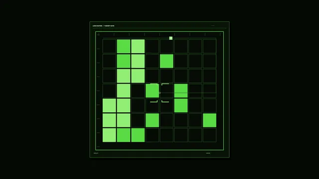 Neon green grid with luminous square pattern — neon green wallpaper at 3840x2160