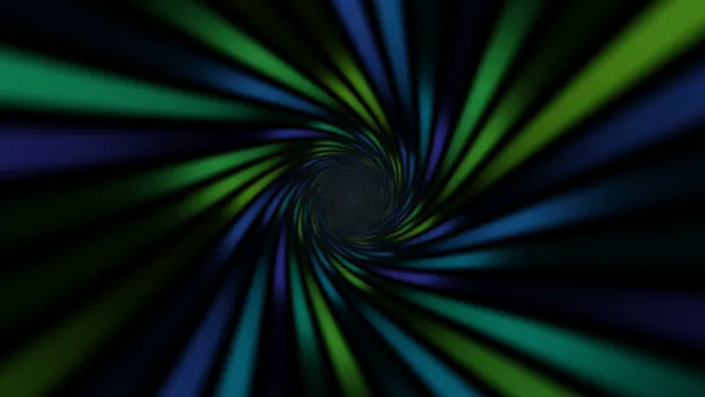 Green and blue spiral of radiating bands — spiral wallpaper at 3840x2160
