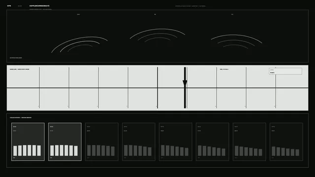 Monochrome radar interface with signal arcs — radar interface wallpaper at 3840x2160