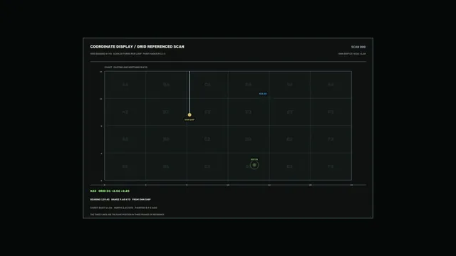 Coordinate grid with plotted navigation markers — coordinate grid wallpaper at 3840x2160