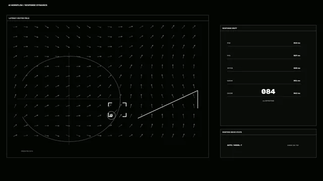Black Vector Field with Response Dynamics — black wallpaper at 3840x2160