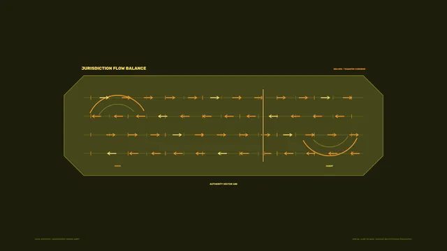 Amber arrows across a dark flow diagram — flow diagram wallpaper at 3840x2160