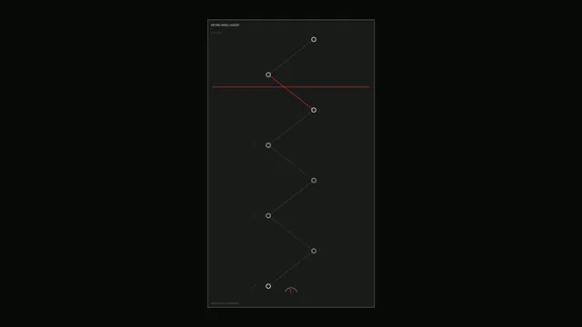 Red Axis and Nodes in a Dark Ladder — node diagram wallpaper at 3840x2160