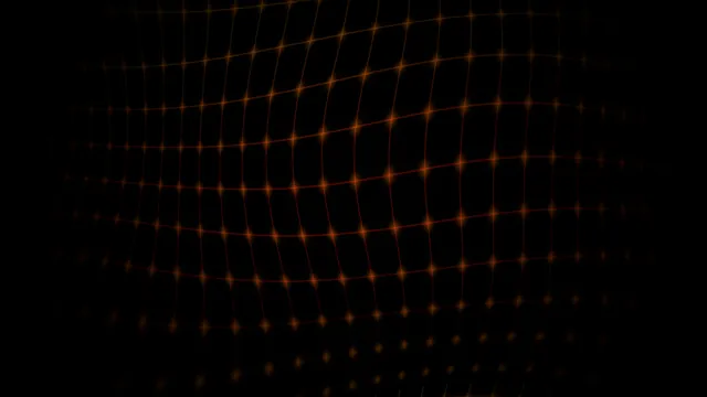 Amber Lattice Lines in a Field of Black — luminous lattice wallpaper at 3840x2160