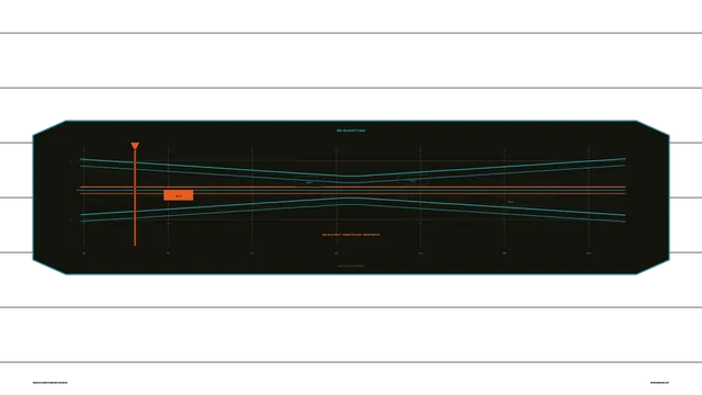 Cyan and Orange Velocity Diagram on Black — velocity diagram wallpaper at 3840x2160