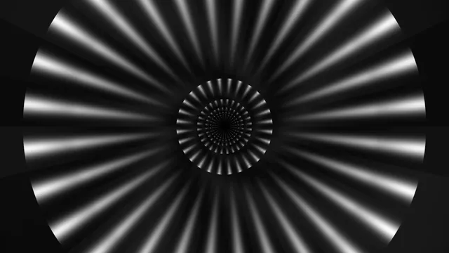 Monochrome radial tunnel of light and shadow — radial tunnel wallpaper at 3840x2160