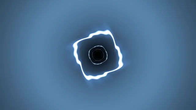 Luminous concentric form in a blue field — abstract wallpaper at 3840x2160