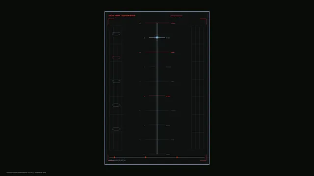 Minimal spacecraft abort interface on a dark grid — spacecraft interface wallpaper at 3840x2160