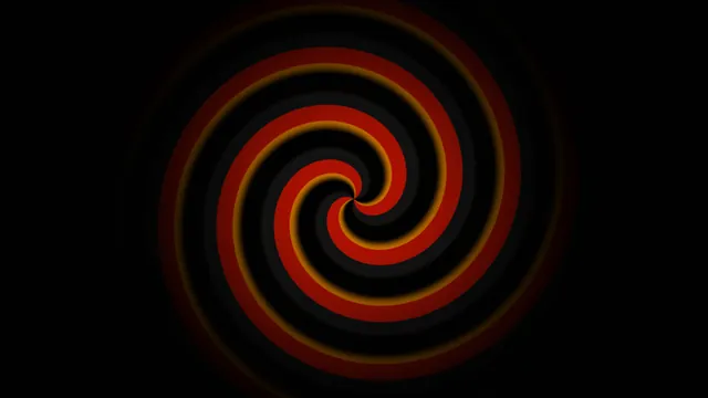 Red and gold spiral on a black field — spiral wallpaper at 3840x2160
