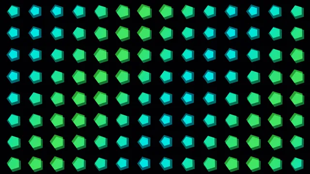 Turquoise and green polygons on black — polygon pattern wallpaper at 3840x2160