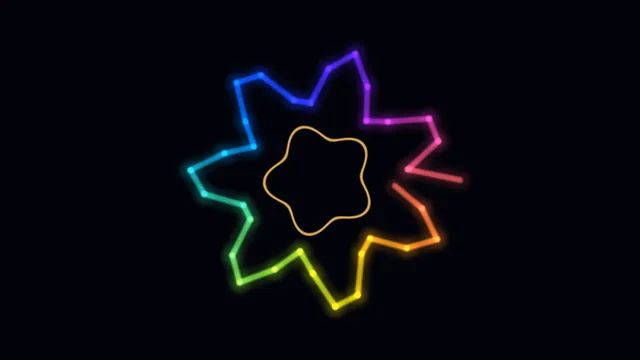 Neon starburst with golden center — neon starburst wallpaper at 3840x2160