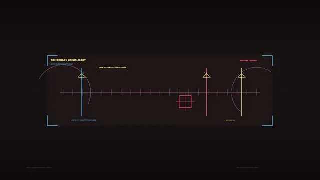 Neon tactical interface on a dark field — tactical interface wallpaper at 3840x2160