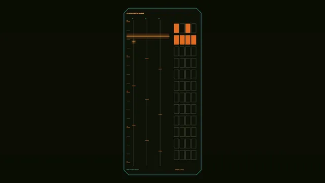 Orange Sonar Grid on a Dark Green Field — sonar wallpaper at 3840x2160