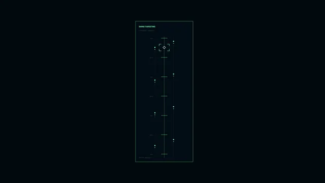Green targeting diagram in deep space — targeting diagram wallpaper at 3840x2160