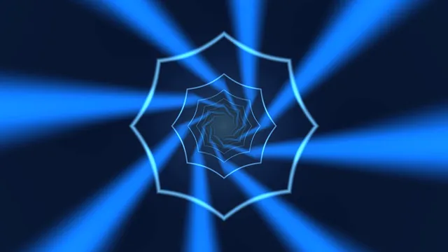 Blue geometric tunnel with radiating light — blue tunnel wallpaper at 3840x2160