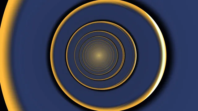 Concentric gold rings in a blue field — concentric rings wallpaper at 3840x2160