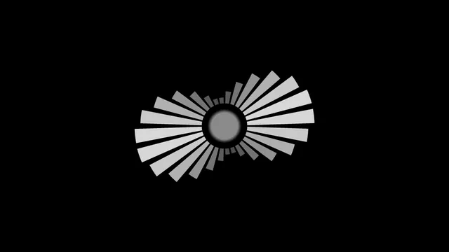 Monochrome radial sunburst on black — radial sunburst wallpaper at 3840x2160