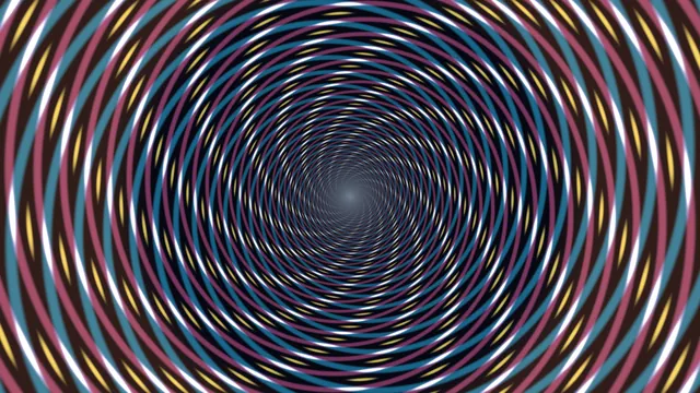 Concentric ribbons in a chromatic vortex — concentric rings wallpaper at 3840x2160
